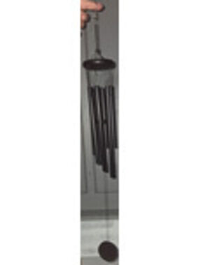 Wind Chimes Black Basic ~27" Hook End to Bottom of Paddle
